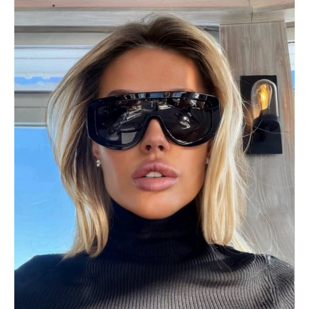 NWT Gucci GG1950S-001-99 Grey Shield 99mm Sunglasses